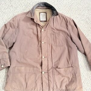 Vintage Structure Warm Work Clothes Barn Chore Jacket Fleece Lined Dadcore L